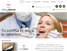 Tablet Screenshot of clinicablasco.com